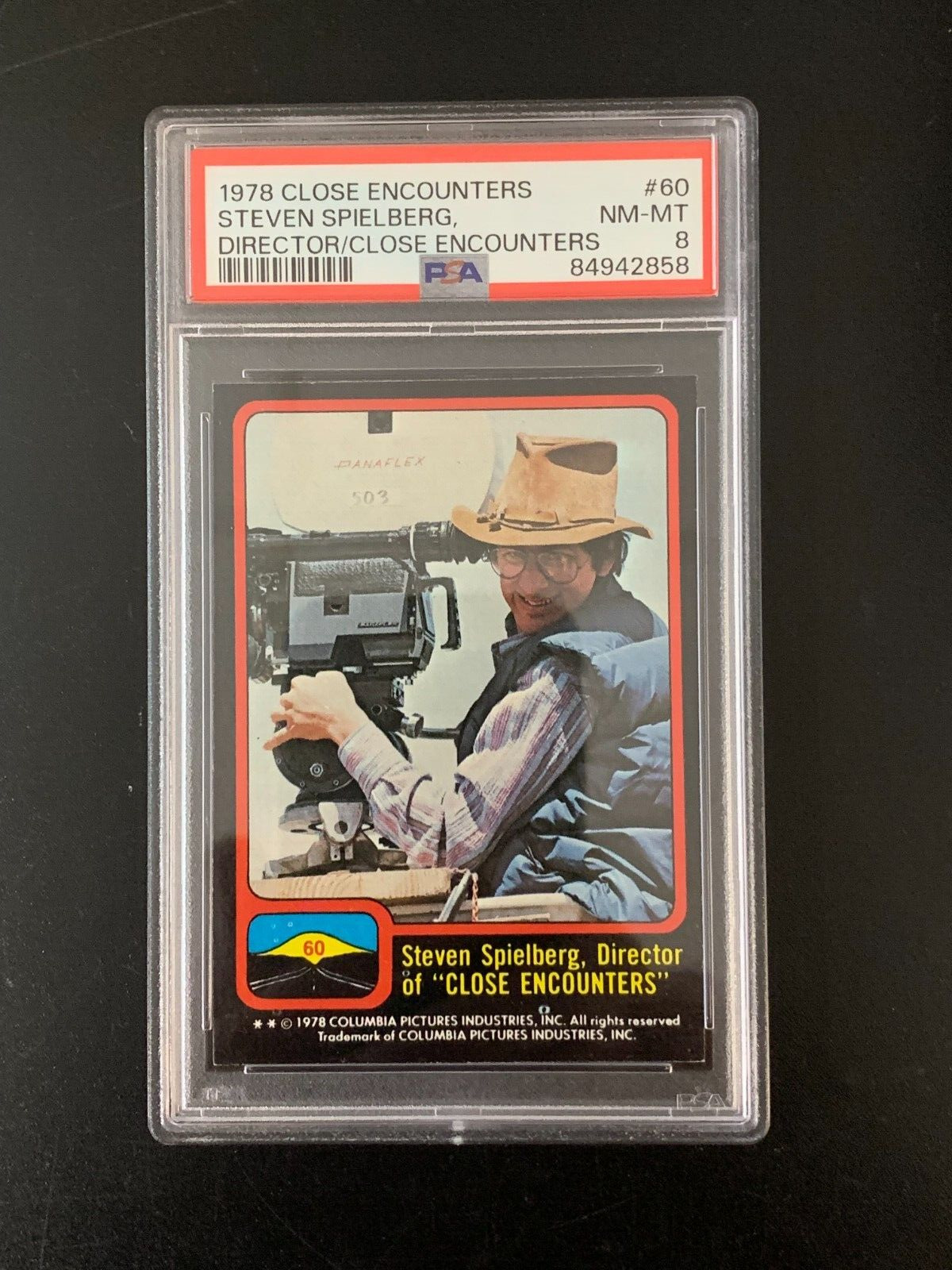 1978 Topps Close Encounters Steven Spielberg Director Rookie RC #60 PSA 8 NM MT