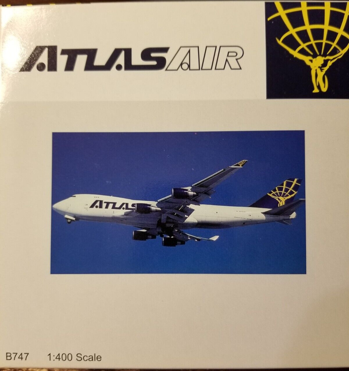 VERY RARE and NEW 1:400 Big Bird ATLAS AIR 747-400F N496MC Gemini Jets NG scale