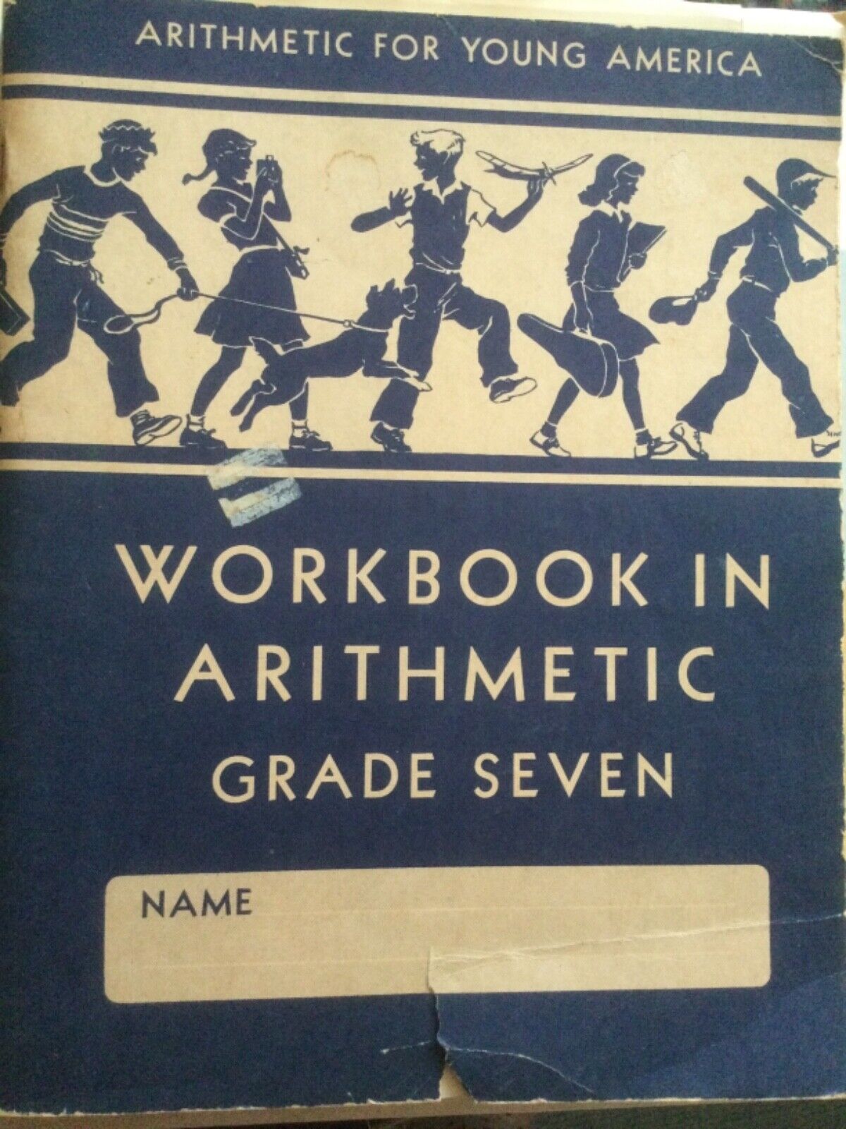 1947 Workbook in Arithmetic Grade Seven