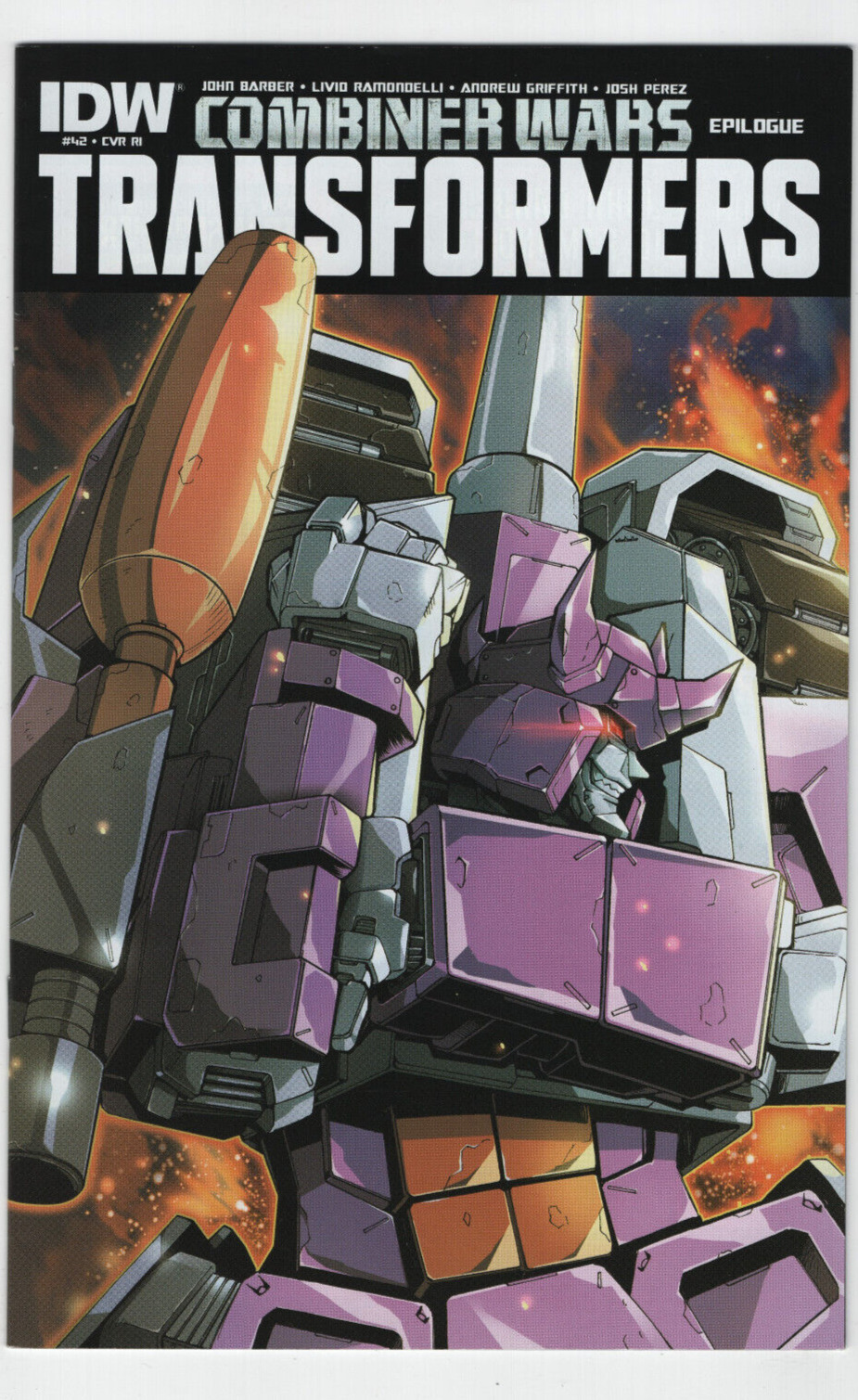 Transformers Combiner Wars #42 1:10 RI Retailers Incentive Variant IDW Comics