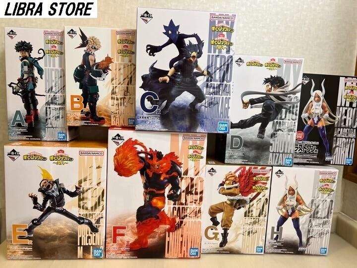 RARE My Hero Academia Rush Figure Complete 9PCS SET EX delivery from JAPAN Kuji