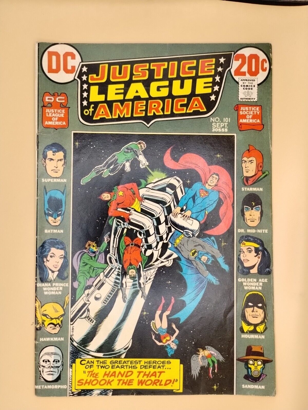 Justice League of America #101 ~1970 1st Nebula Man, Lord Havok, JLA/JSA Team Up