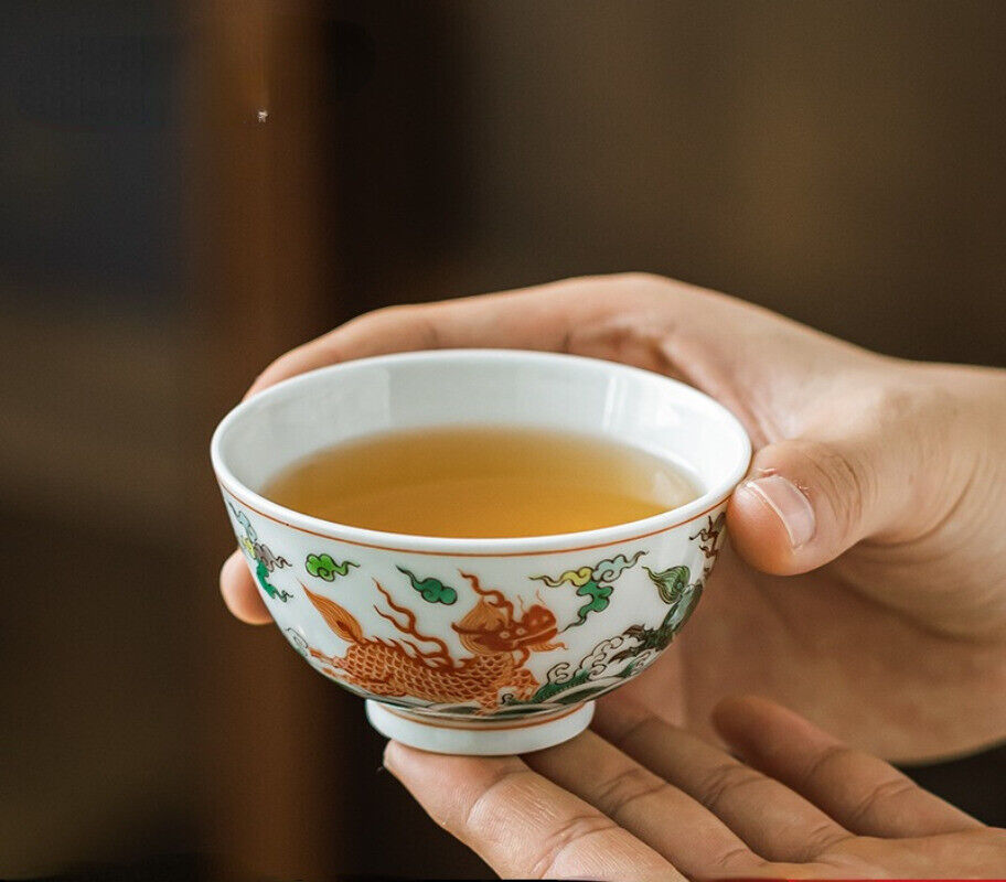 Jingdezhen Ceramic Hand Painted Under Glaze Colorful Tea Cup