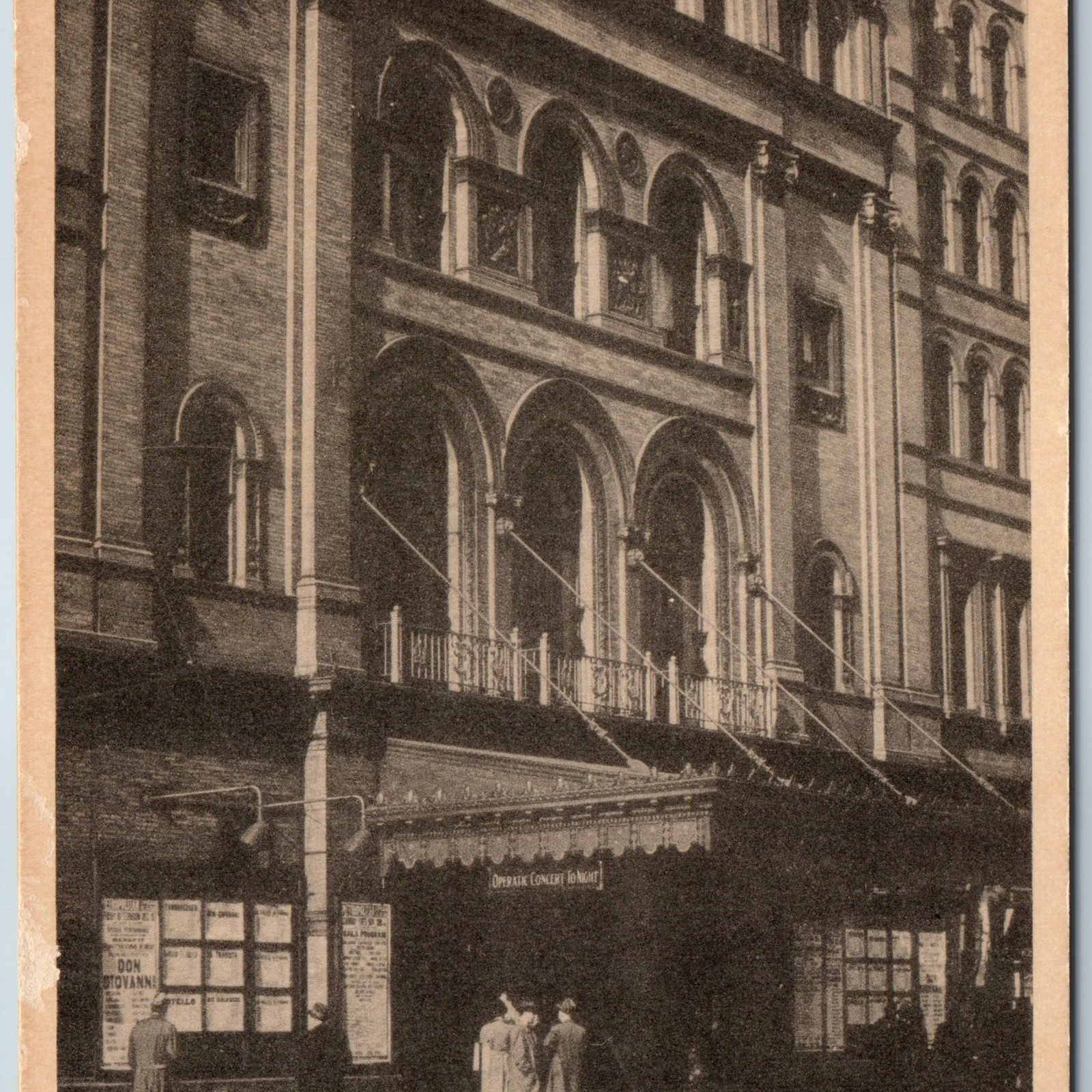 c1930s New York City, N.Y Metropolitan Opera House Madison Litho Photo Road A202