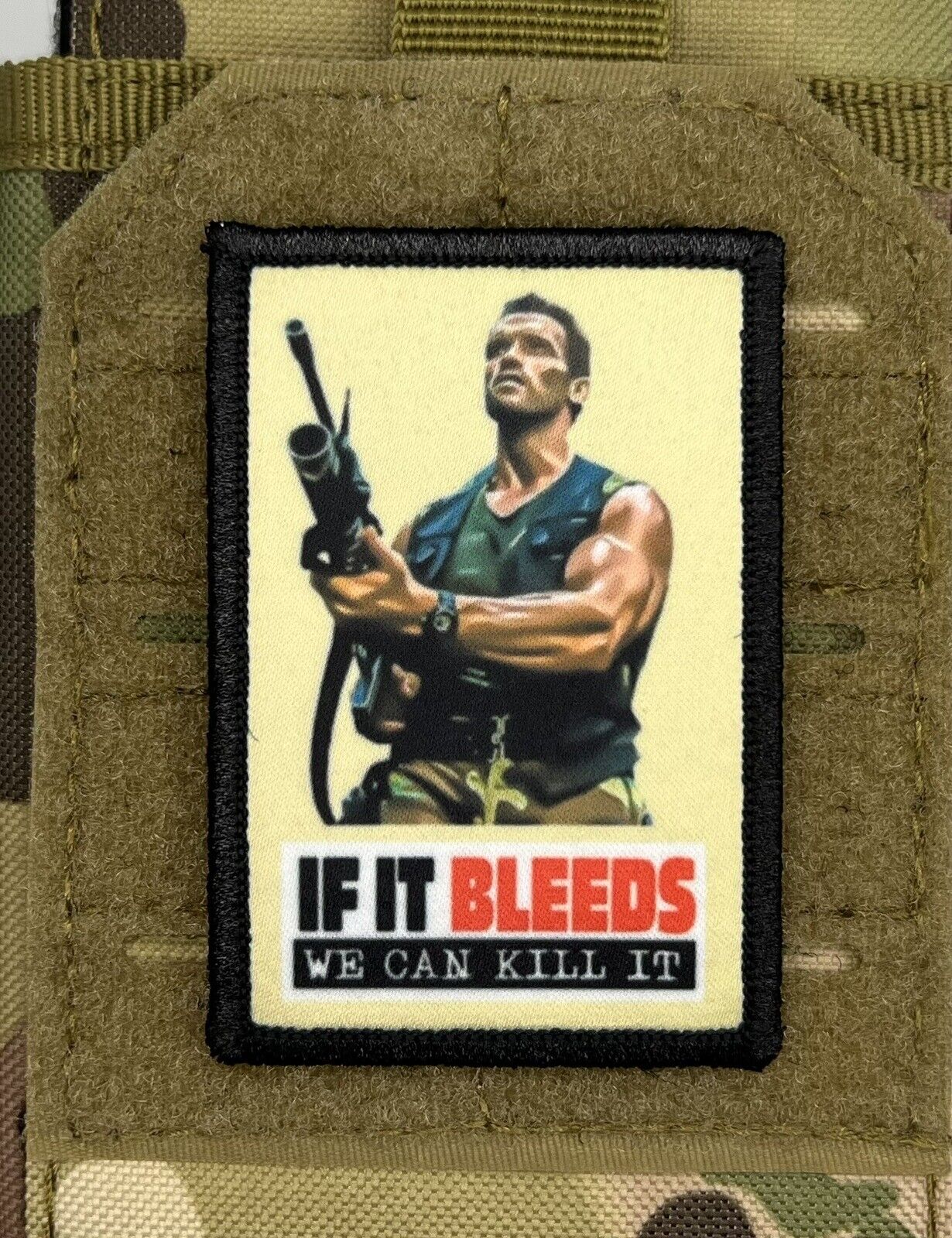 Predator If It Bleeds We Can Kill It Morale Patch /Military ARMY Tactical 563