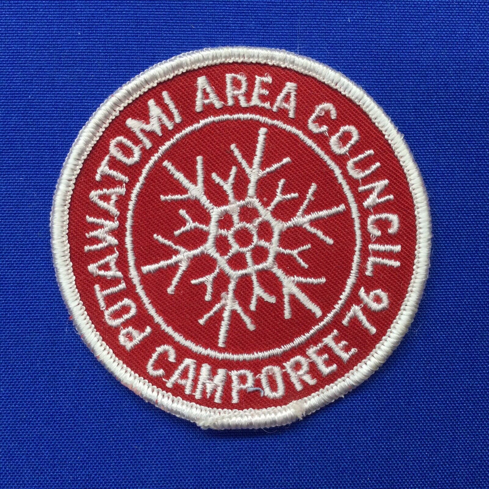 Boy Scout 1976 Potawatomi Area Council Camporee Patch 246B1