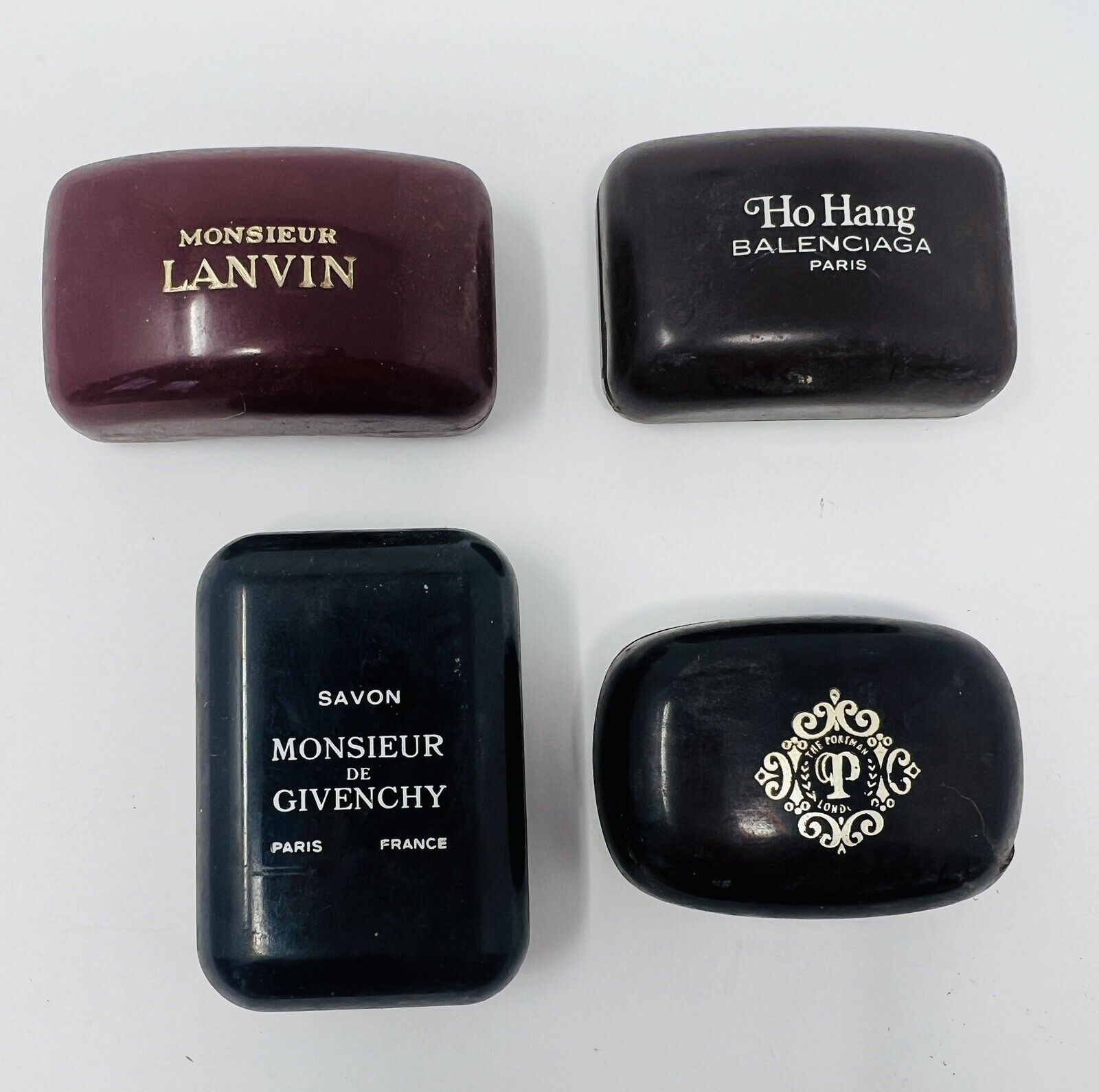 Vintage Balenciaga Givenchy Luxury Hotel Bar Soap In Case Ho Hang Lanvin