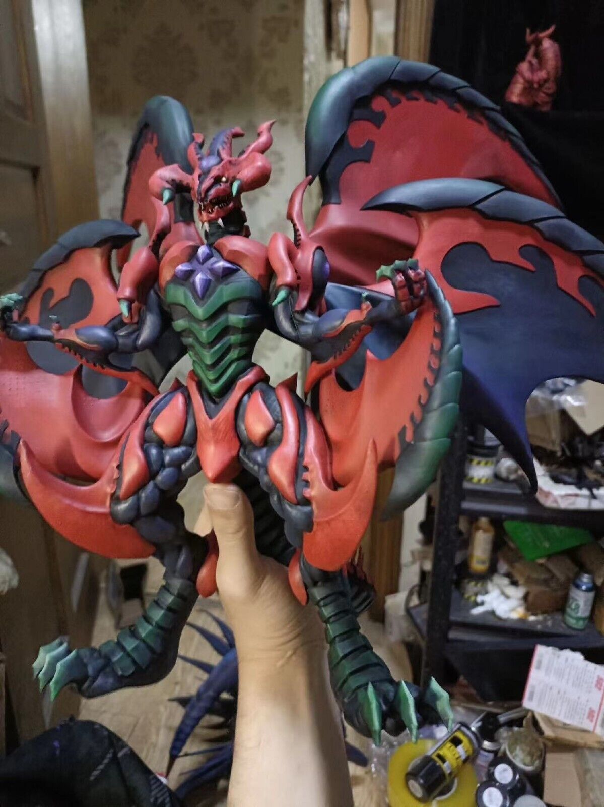 CUSTOM  Yu-Gi-Oh Red Nova Dragon  gk figure  25 cm