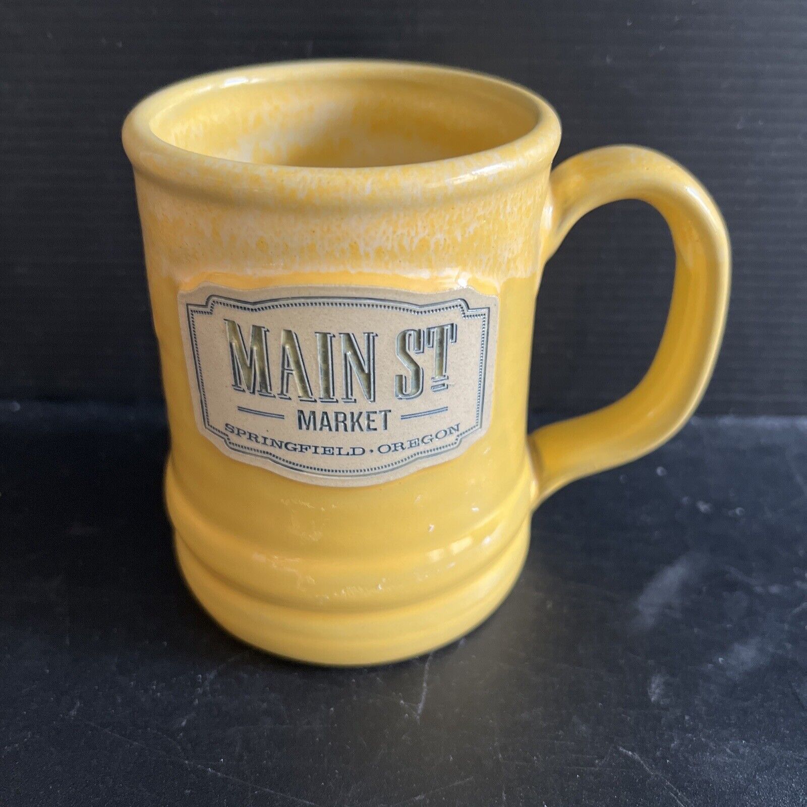 Hand Thrown Stoneware Deneen Main St Market Coffee Cup Mug Springfield Oregon