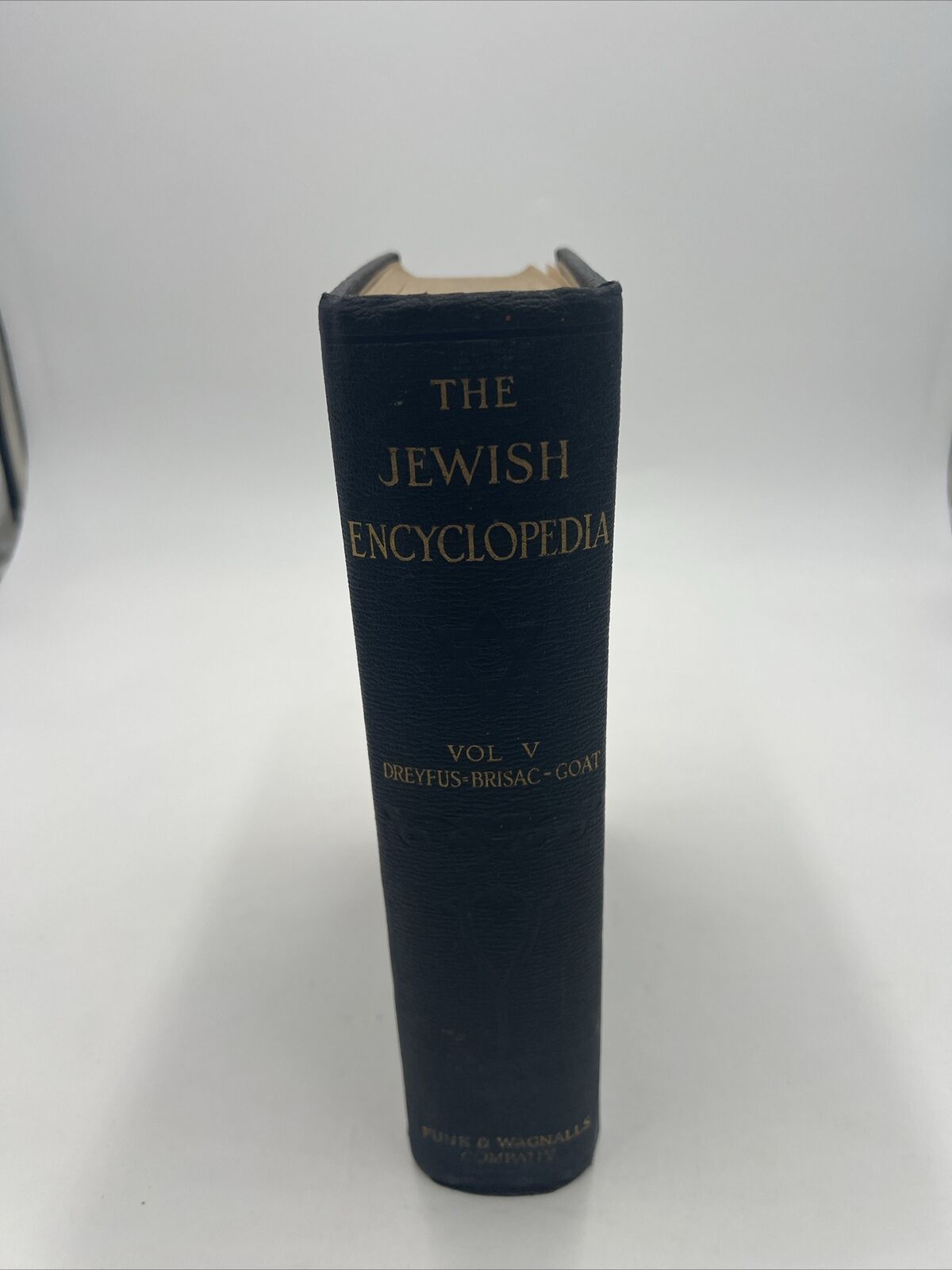 VTG The Jewish Encyclopedia 1916 Funk & Wagnalls Volume V EUC Illustrated