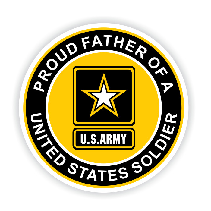Proud Father of a United States Soldier Car Vehicle Magnet - 