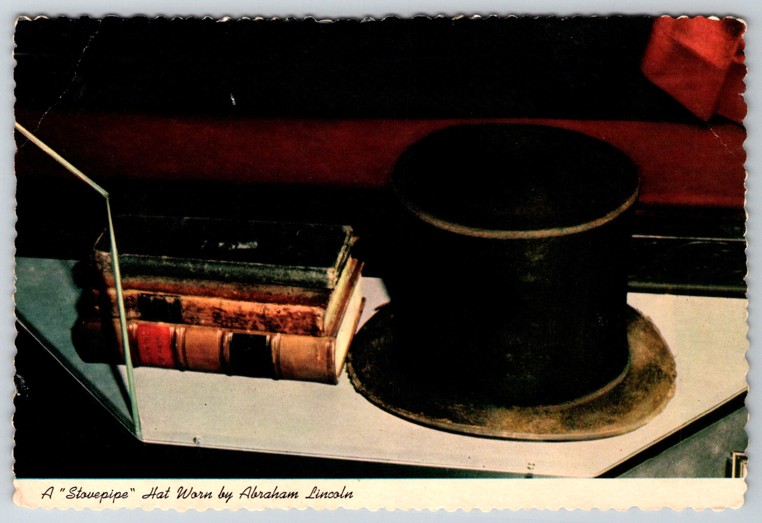 Postcard Stovepipe Hat Abraham Lincoln Law Books Columbus Ohio 5ED-436