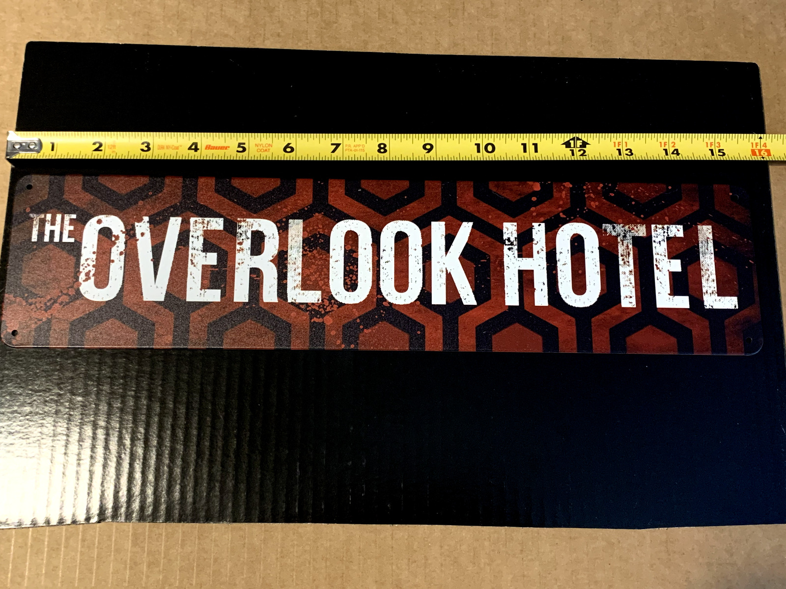 THE OVERLOOK HOTEL TIN SIGN 15.5\