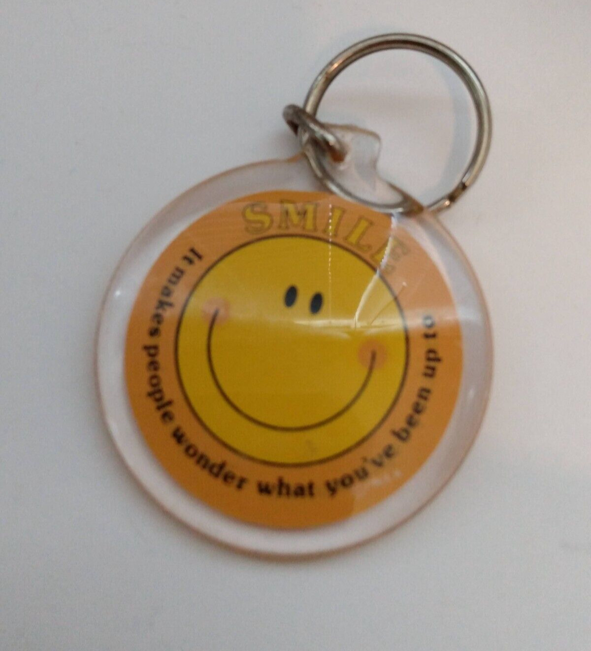Smile...It Makes People Wonder What You\'ve Been Up To Keyring Humor