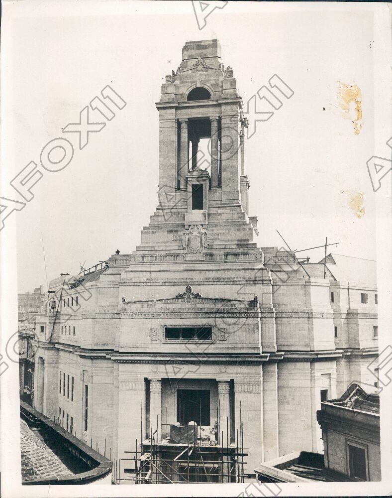 1931 London England The New Peace Memorial Freemason Temple Press Photo