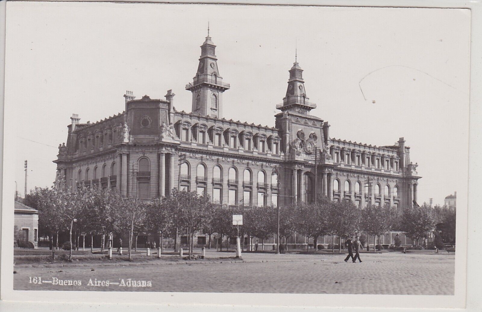 Buenos Aires, Argentina. Aduana (Customs Home) Vintage Real Photo Postcard.