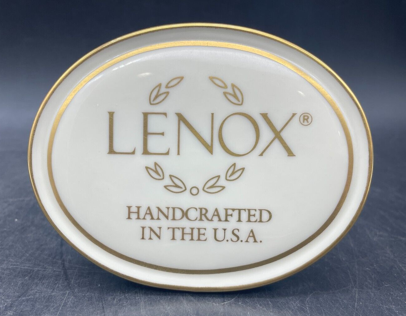 LENOX CHINA HANDCRAFTED IN U.S.A. DEALER SIGN / PLAQUE Advertising Display