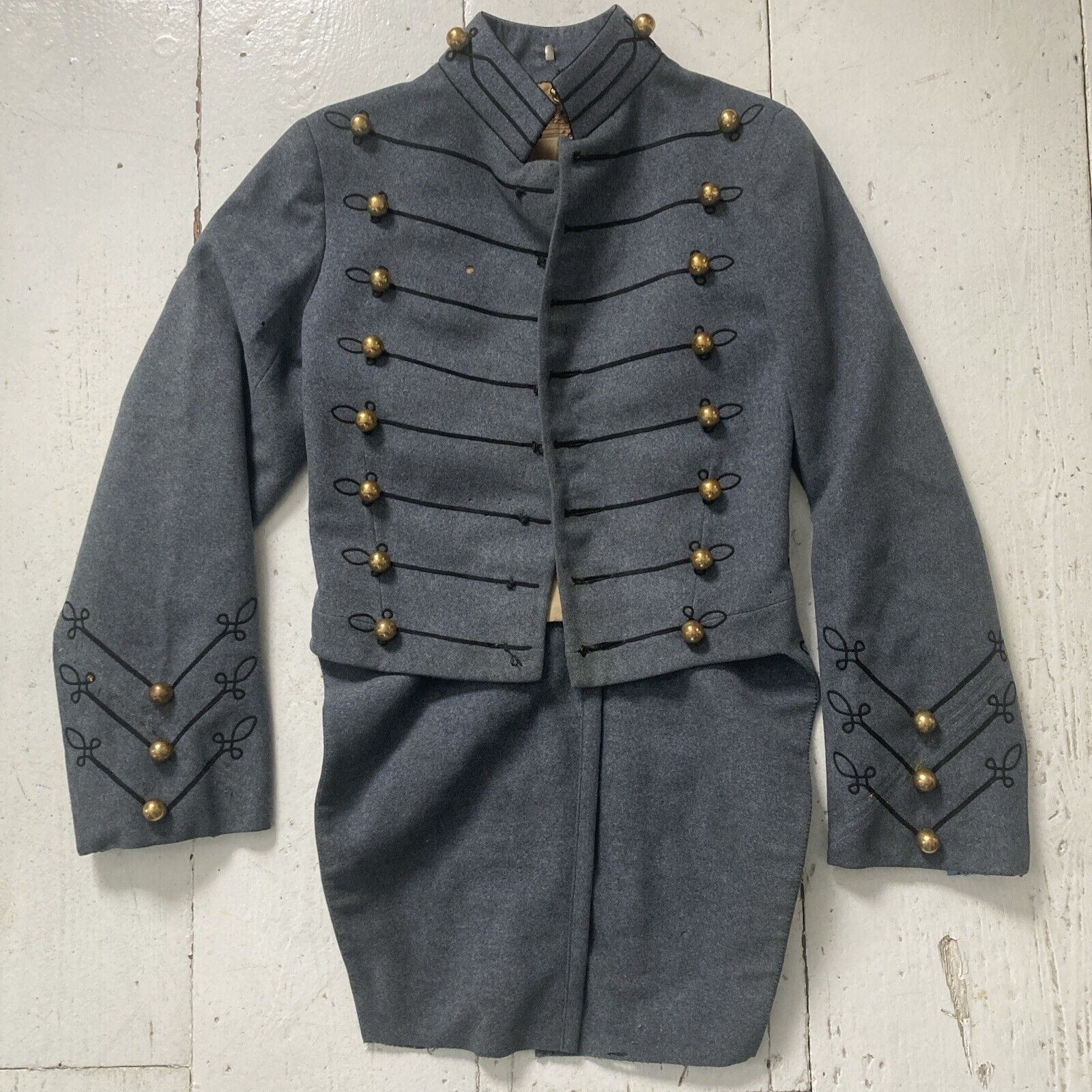 Vtg 1937 West Point USMA Cadet Wool Dress Jacket Tails NAMED WWII Veteran Orig.