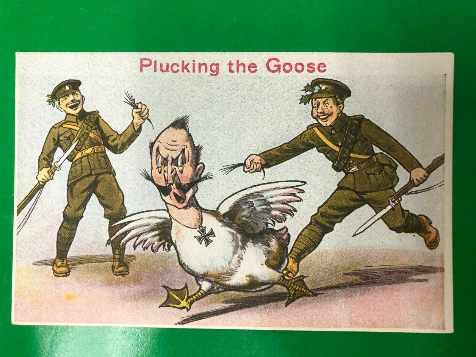 WW1 Bamforth Military Comic Postcard 1914 - 1918 Propaganda Anti Kaiser as Goose