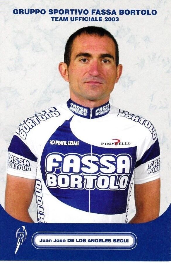 CYCLING cycling card JUAN JOSE DE LOS ANGELES SEGUI team FASSA BORTOLO 2003