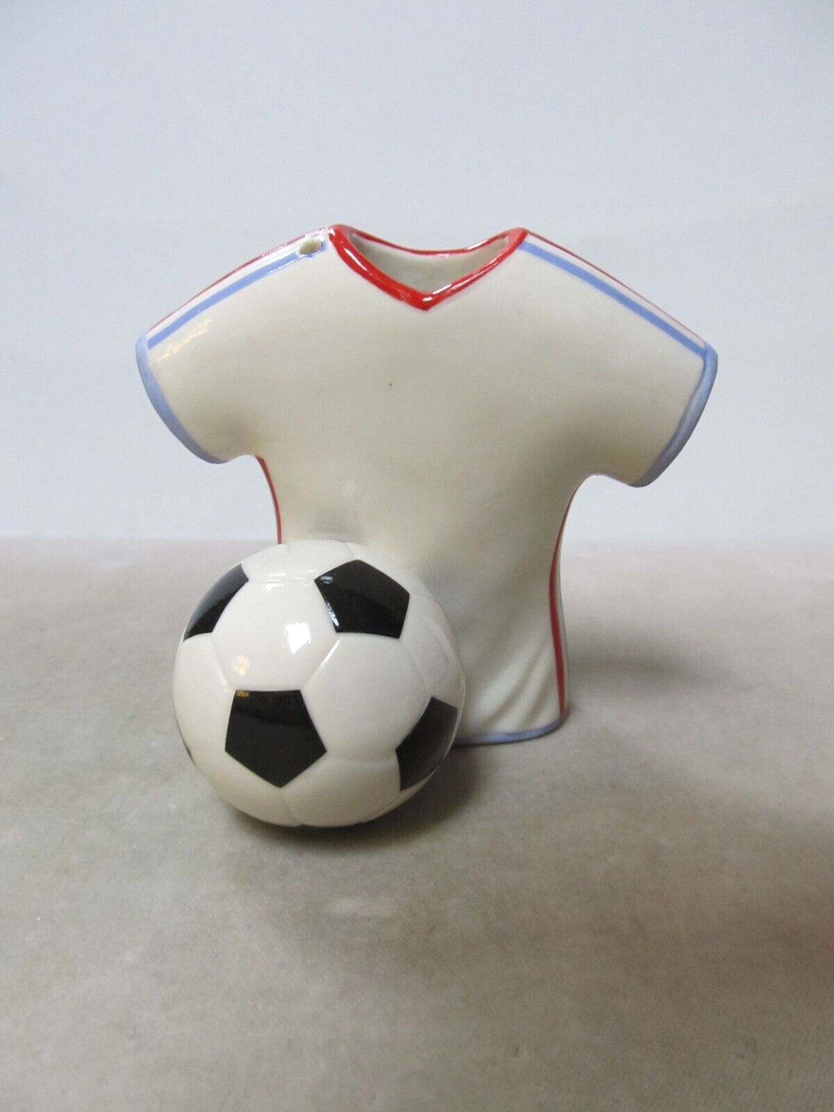 Lenox  SOCCER  BALL AND SHIRT   ORNAMENT  3 INCHES