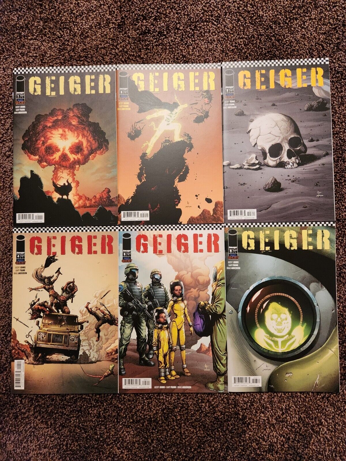 🔑🔥 Geiger 1st Print Cover A Set High Grade Comic Lot CGC Candidates 1 - 6