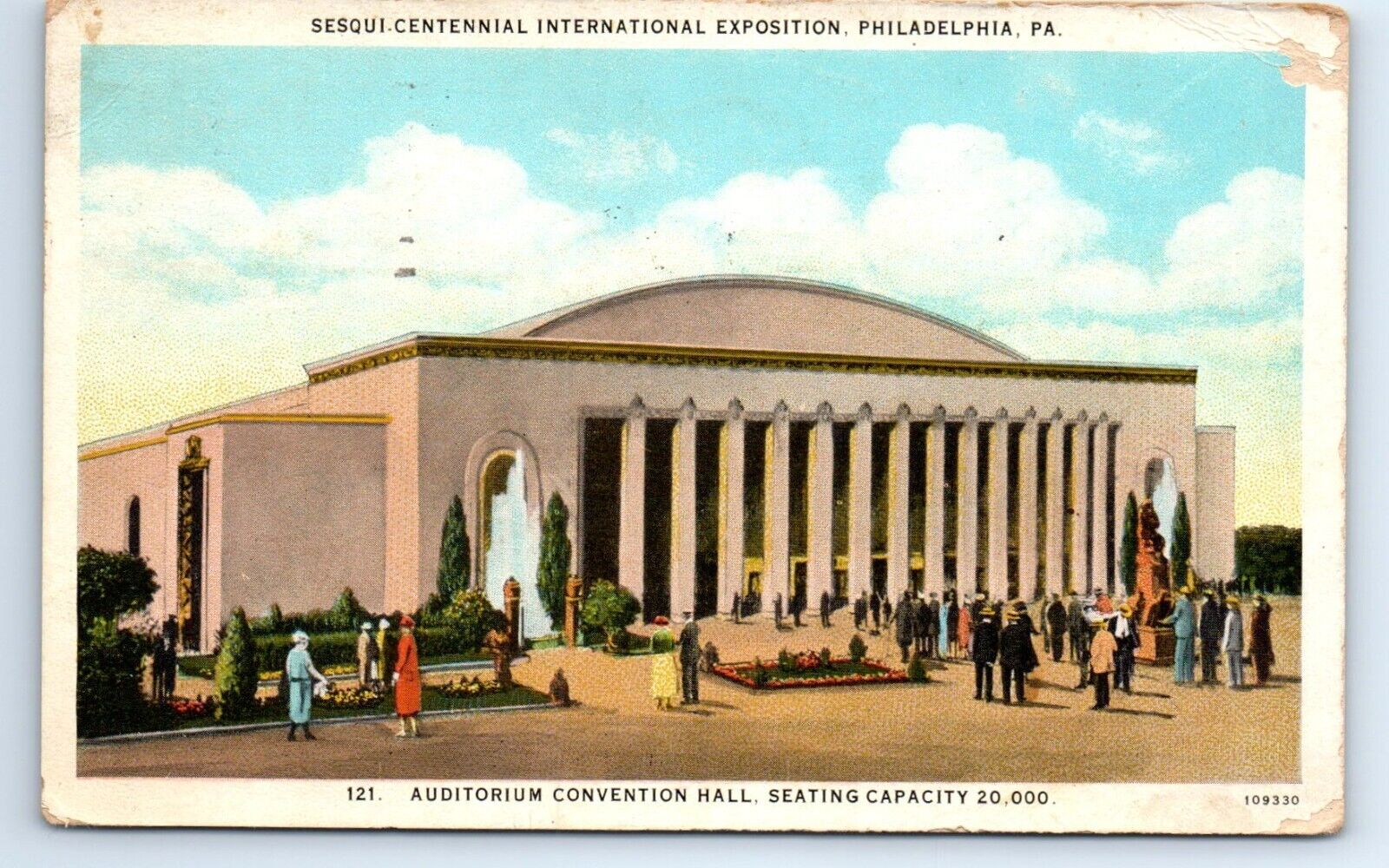 Sesqui-Centennial Exposition Philadelphia PA Postcard c.1926 CREASING/ DAMAGE