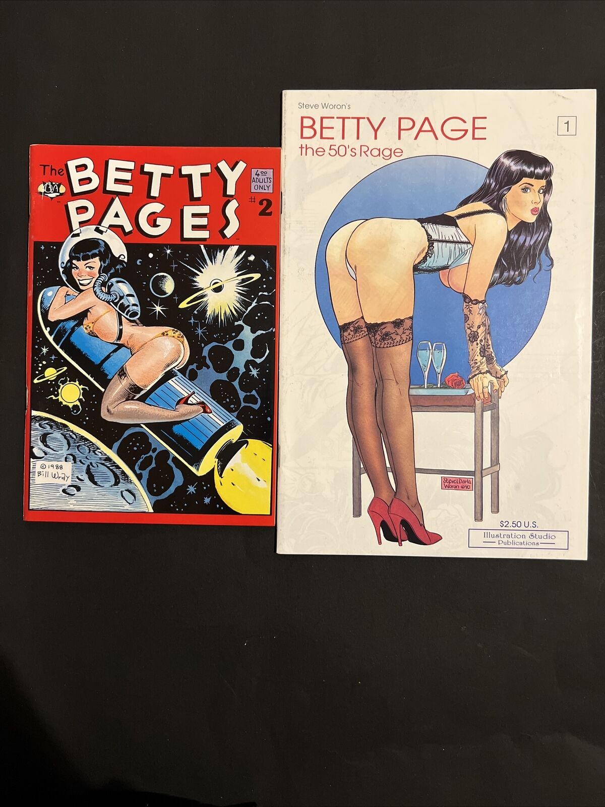 Betty Page The 50’s Rage #1 & The Betty Pages #2 ~VG/FN Pin-Up