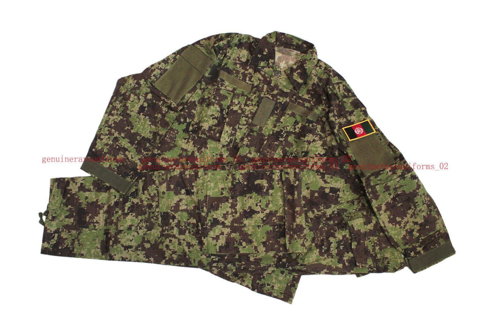 Rare Genuine Afghan National Army Woodland Digital Camo ACU Uniforms Size SS