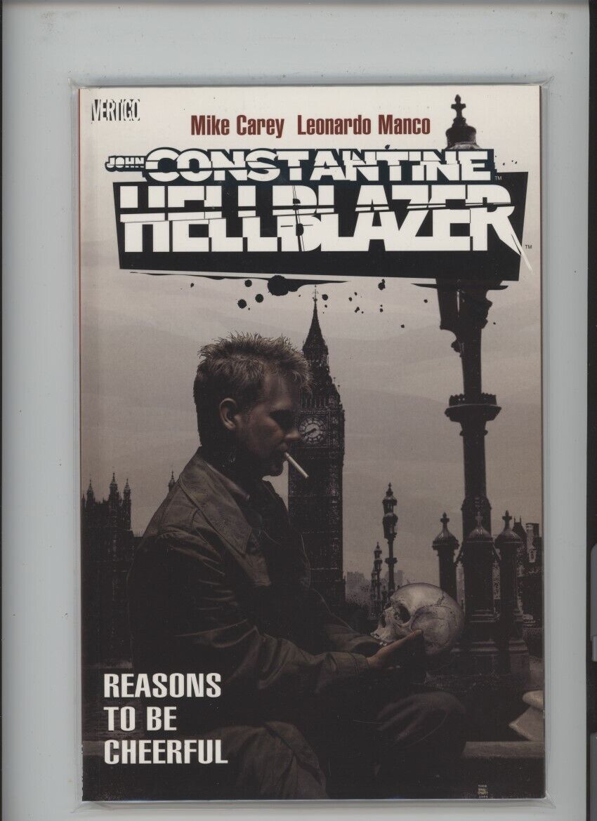 JOHN CONSTATINE HELLBLAZER REASONS TO BE CHEERFUL NM 9.6 TRADE ASTOUNDING COVER