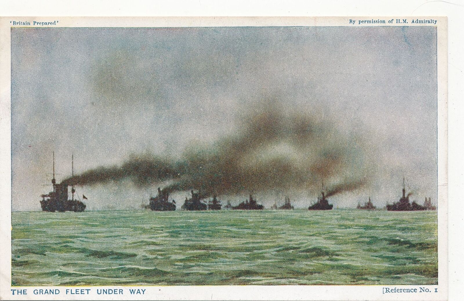 The Grand Fleet Under Way Postcard