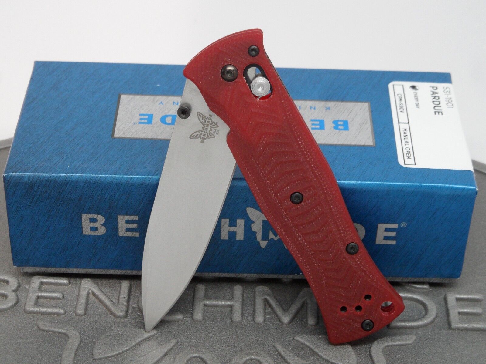 Benchmade 531-1901 Pardue Axis Red G10 S90V Limited Edition Folding Knife