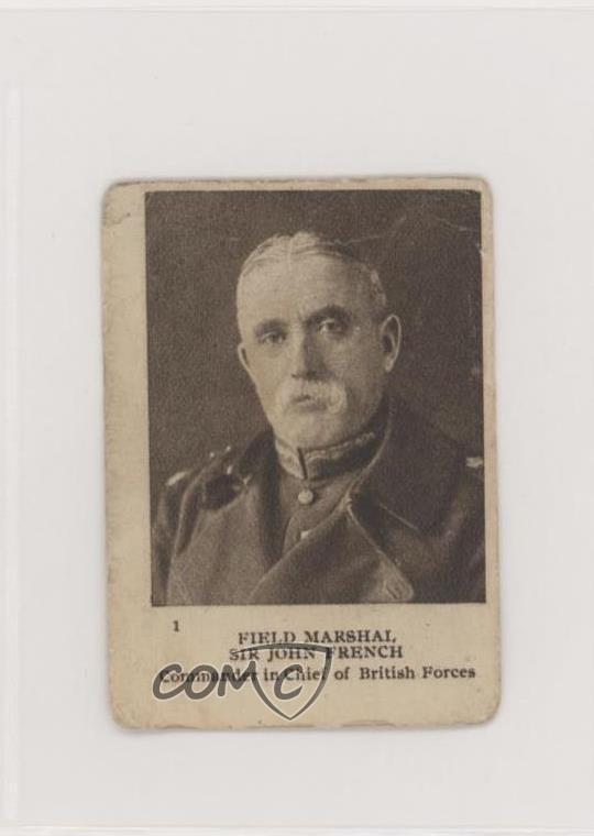 1916 Imperial Tobacco World War I C98 Field Marshal Sir John French #1 z6d