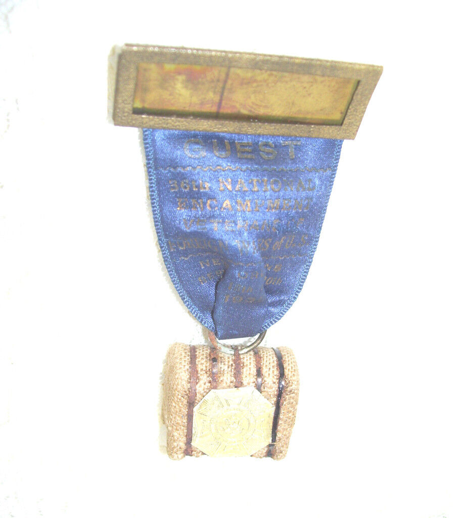 Veterans of Foreign Wars Medal Ribbon with Bale of Cotton 1935 New Orleans