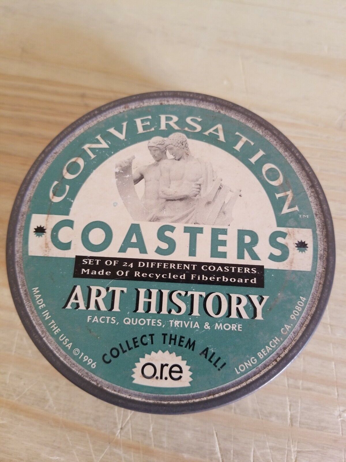 1996 CONVERSATION COASTERS IN TIN.4\