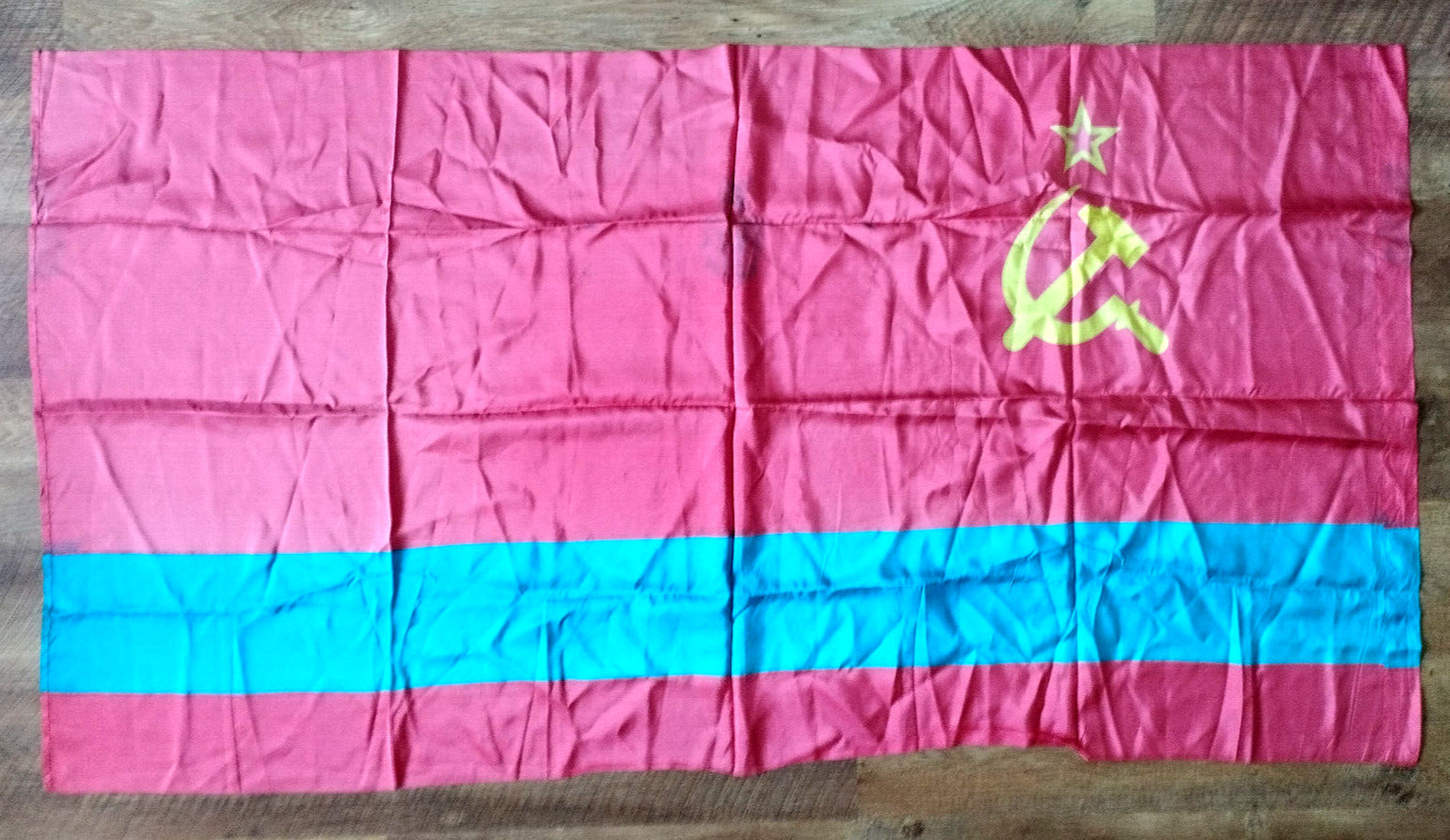 Original Great Flag Kazakh SSR Vintage Soviet MADE IN USSR