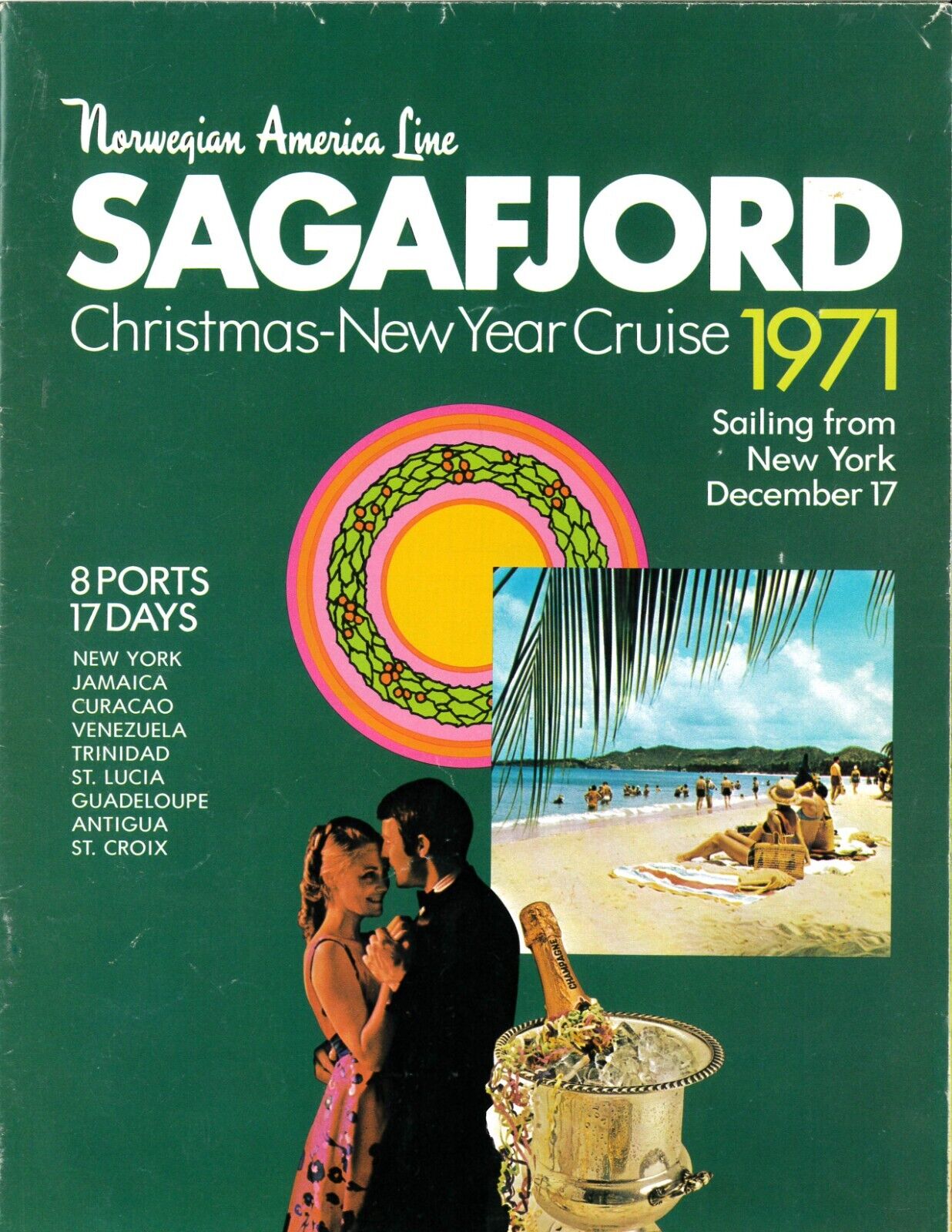 Norwegian America Line - Sagafjord -Christmas-New Year Cruise- 1971