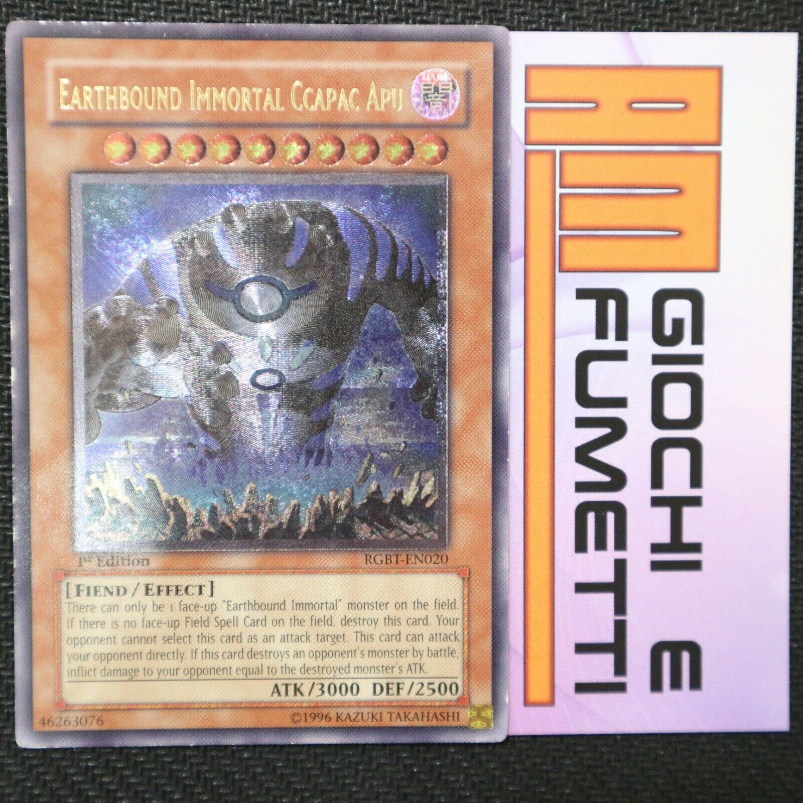EARTHBOUND IMMORTAL CCAPAC APU IN ENGLISH Cards yu-gi-oh  RARE ULTIMATE