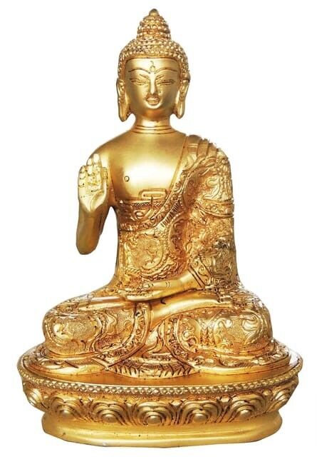 Brass Showpiece Budha Statue With Super Fine Finish