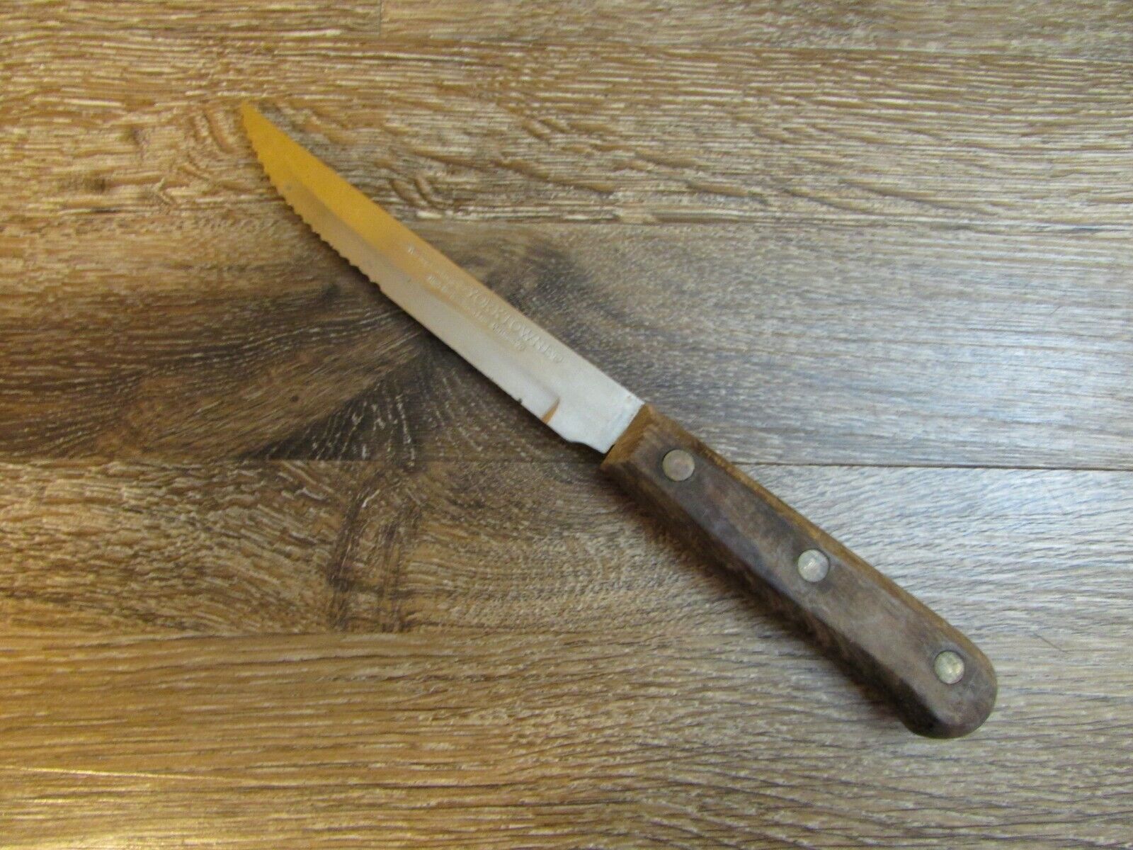 VTG Steak Knives Wood Handle CHOICE OF: Yorktowne, Old Homestead, Royal Norfolk