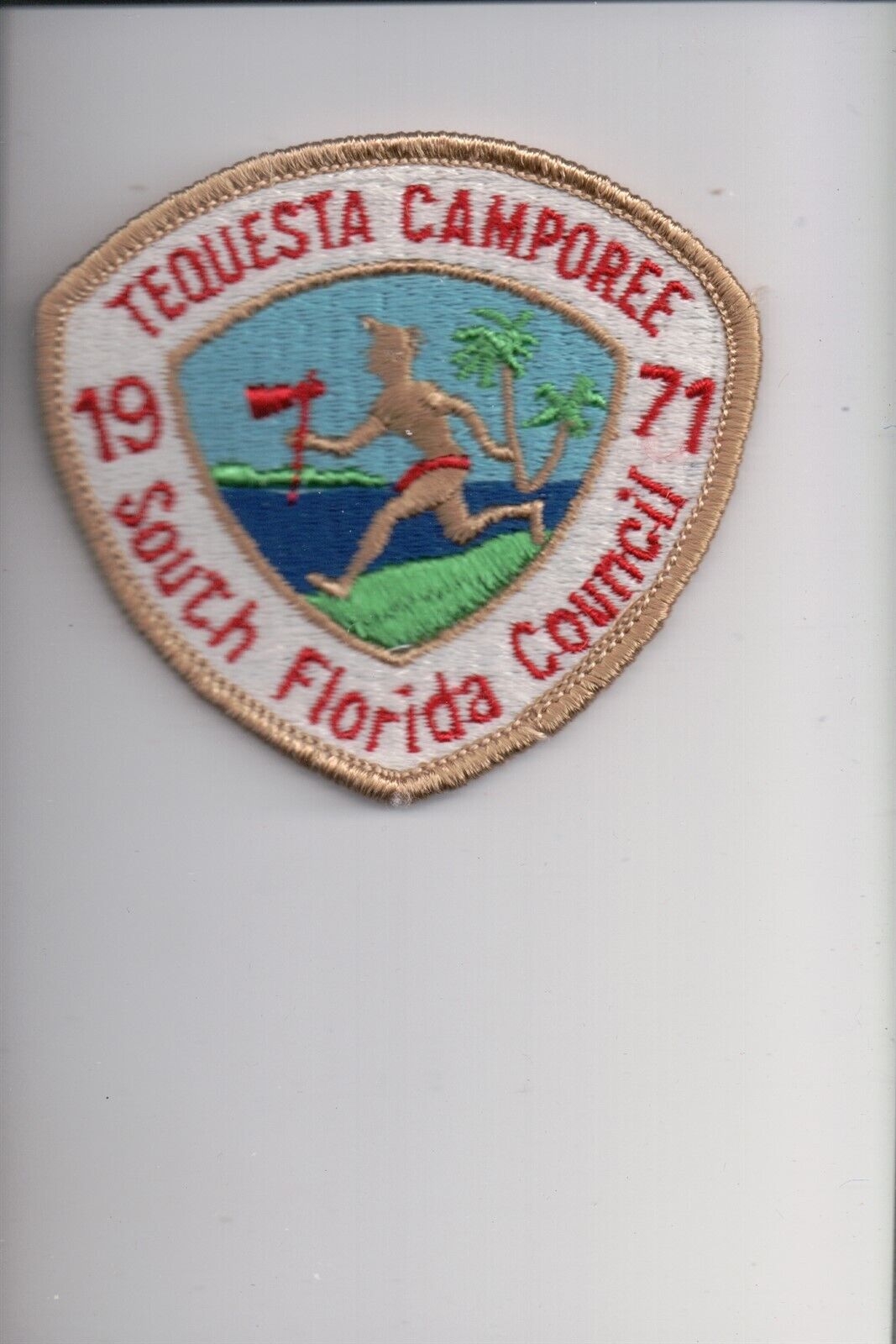 1971 South Florida Council Tequesta Camporee patch