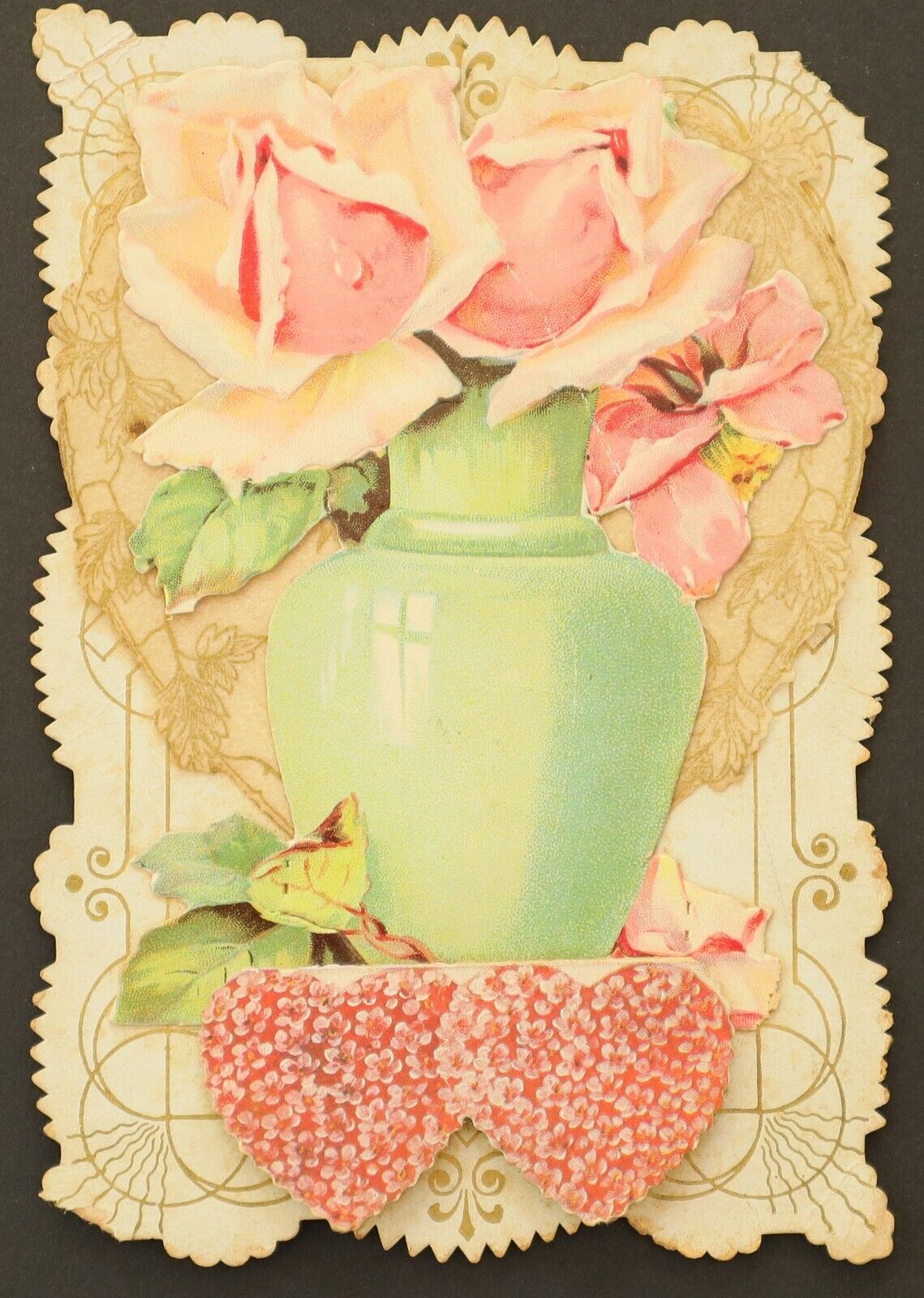 Antique Victorian Greeting Card. Pristine
