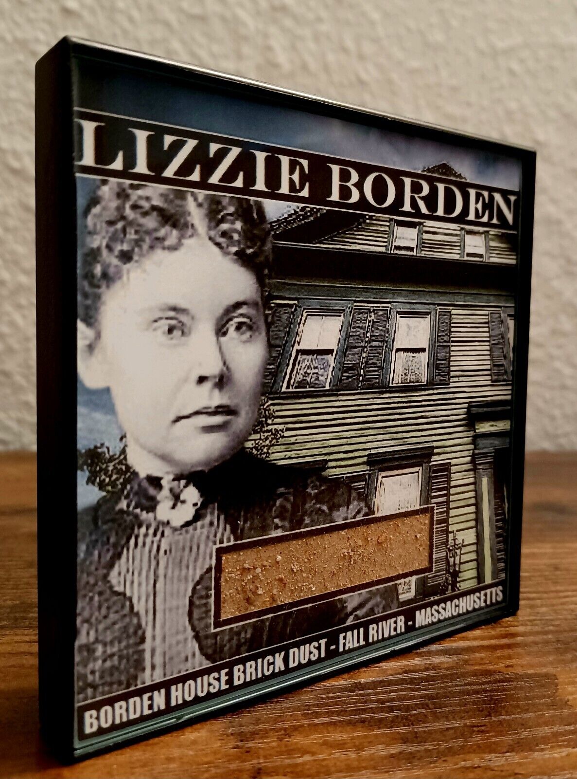 Lizzie Borden House Brick Fragments Framed Display Location Relic Piece 