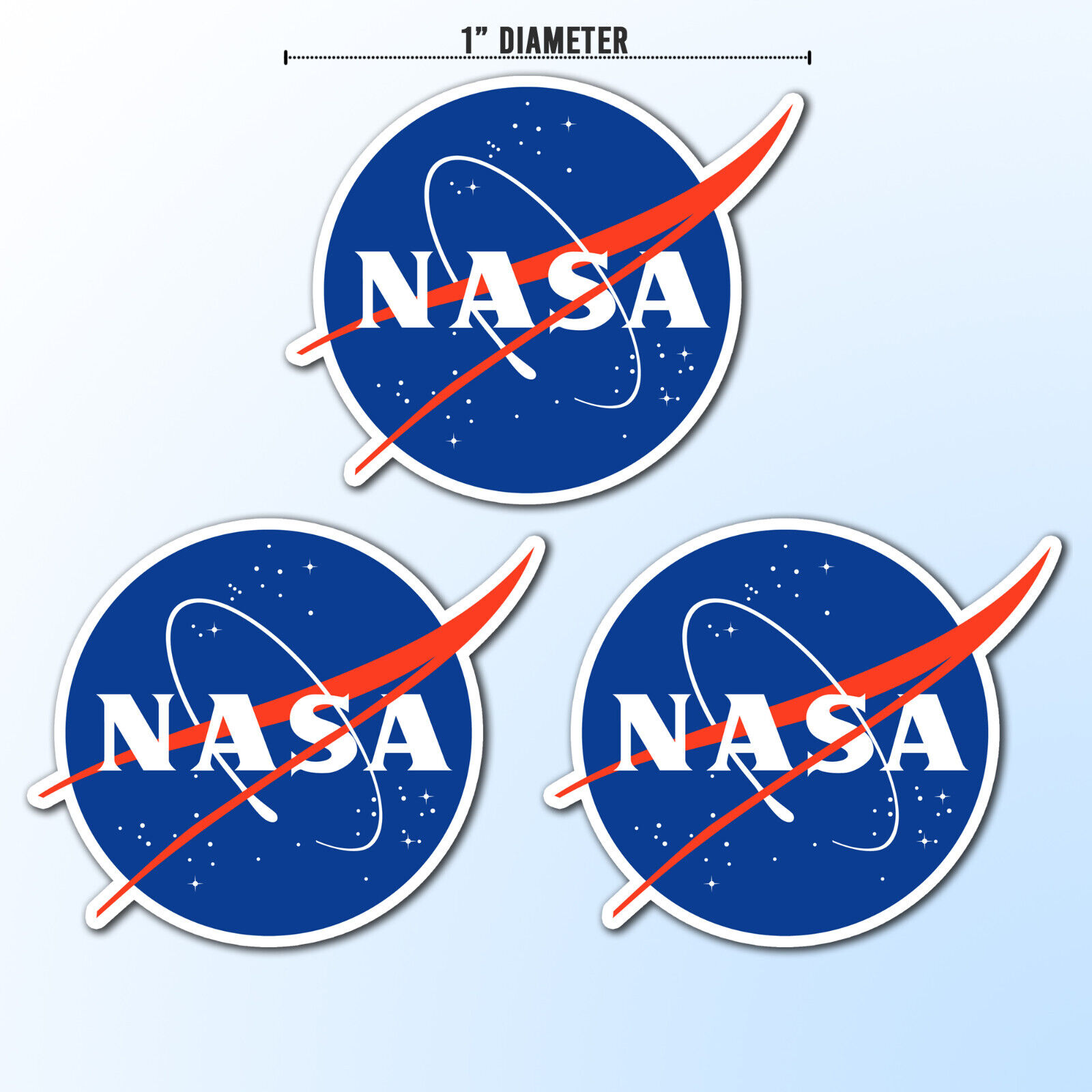 3 pcs NASA \