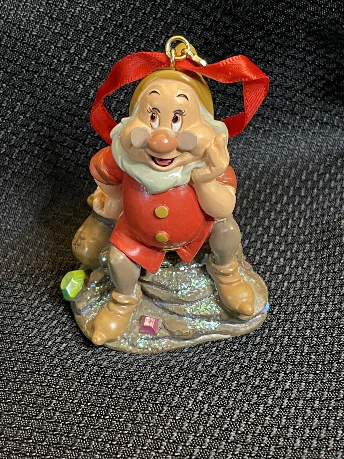 Disney Store Sketchbook Snow White Doc Christmas Ornament 2015 7 Dwarfs Used