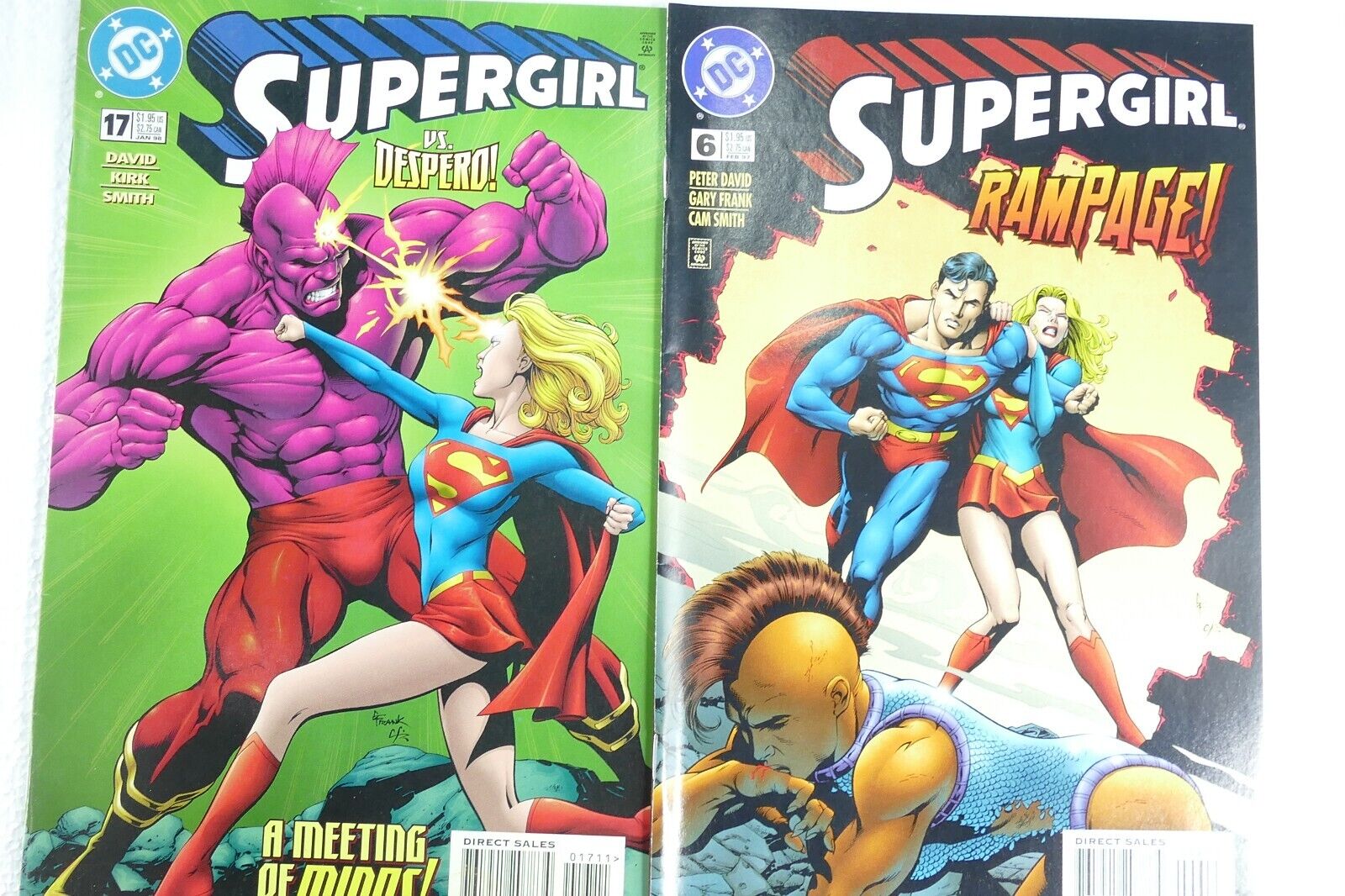 Collector's Lot of Supergirl 1990's Vintage Comic Books, High Grade
