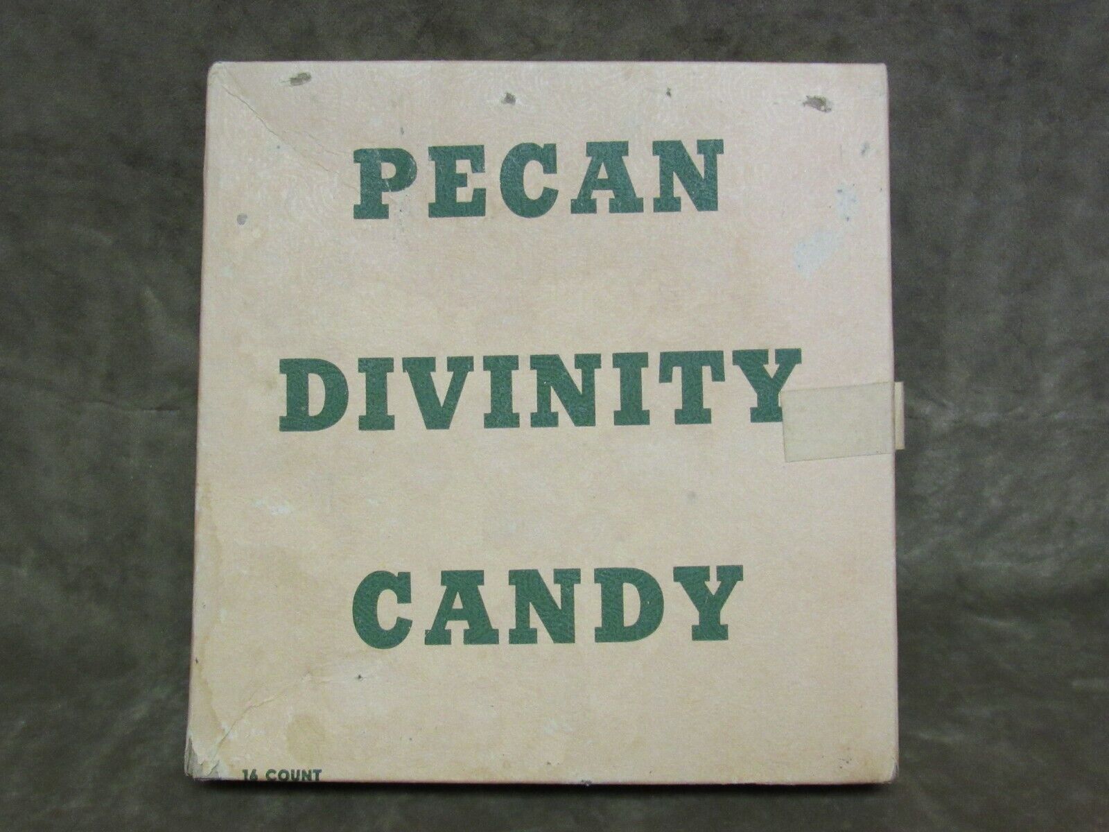 Rare Vintage 1930's Cardboard/Paper Pecan Divinity Candy Corsicana Texas