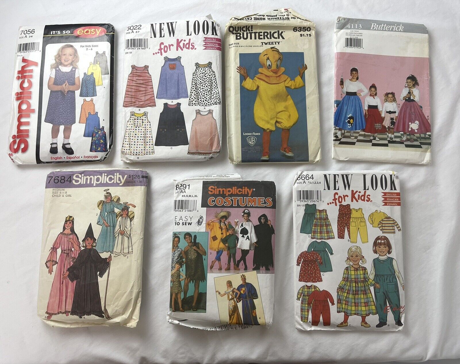 8 Vintage 60’s 70’s sewing patterns Butterick, Simplicity, New Look All Sizes