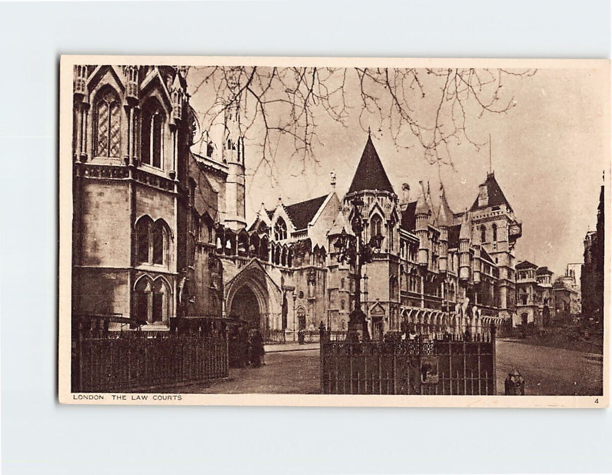 Postcard The Law Courts London England United Kingdom Europe