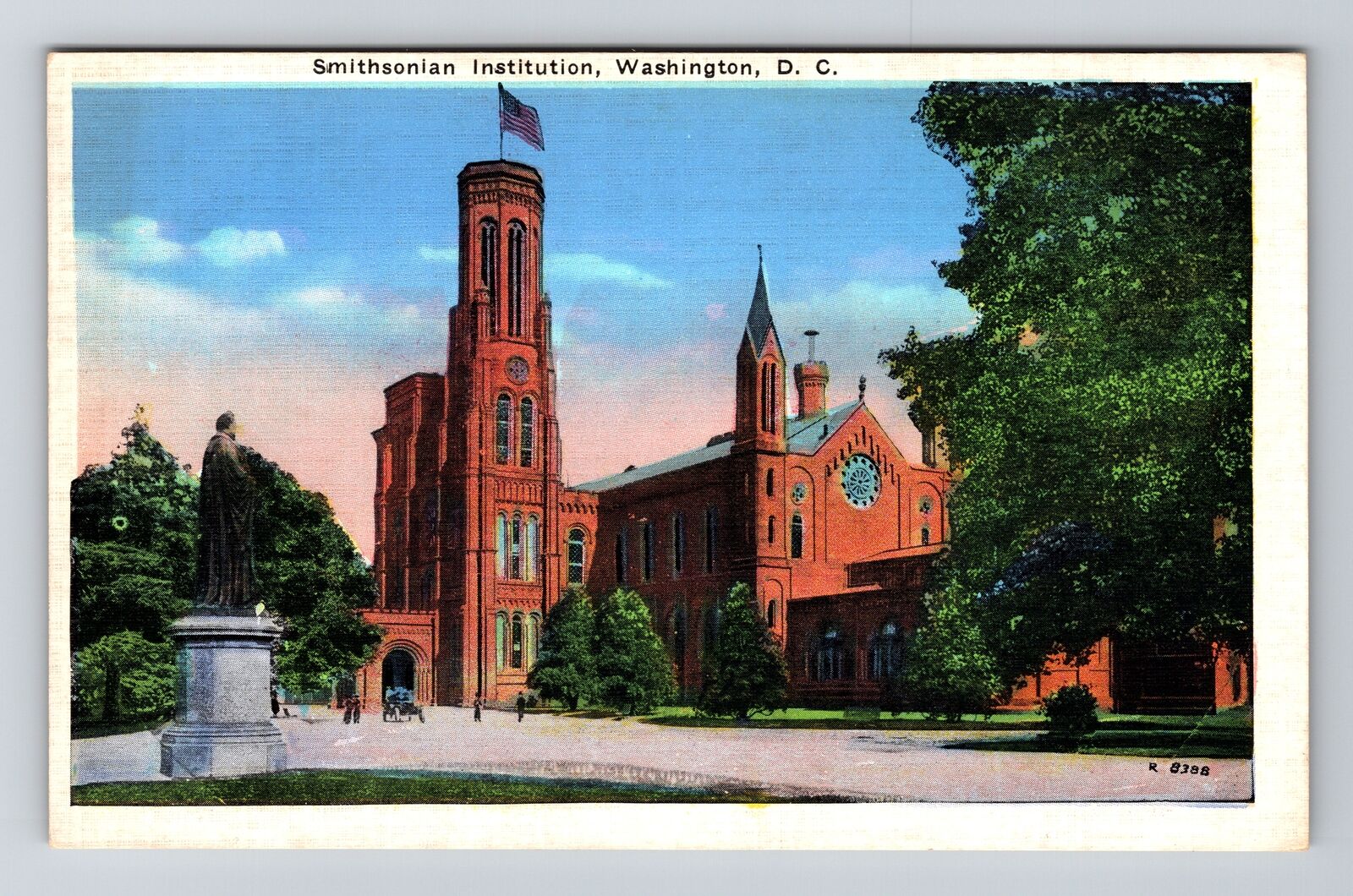 Washington D.C-Smithsonian Institute, Vintage Postcard